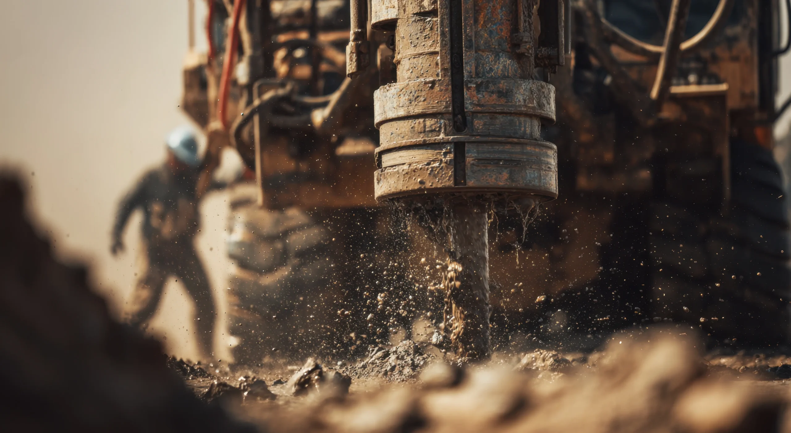 Big Joe borehole drilling rig on site in Gauteng